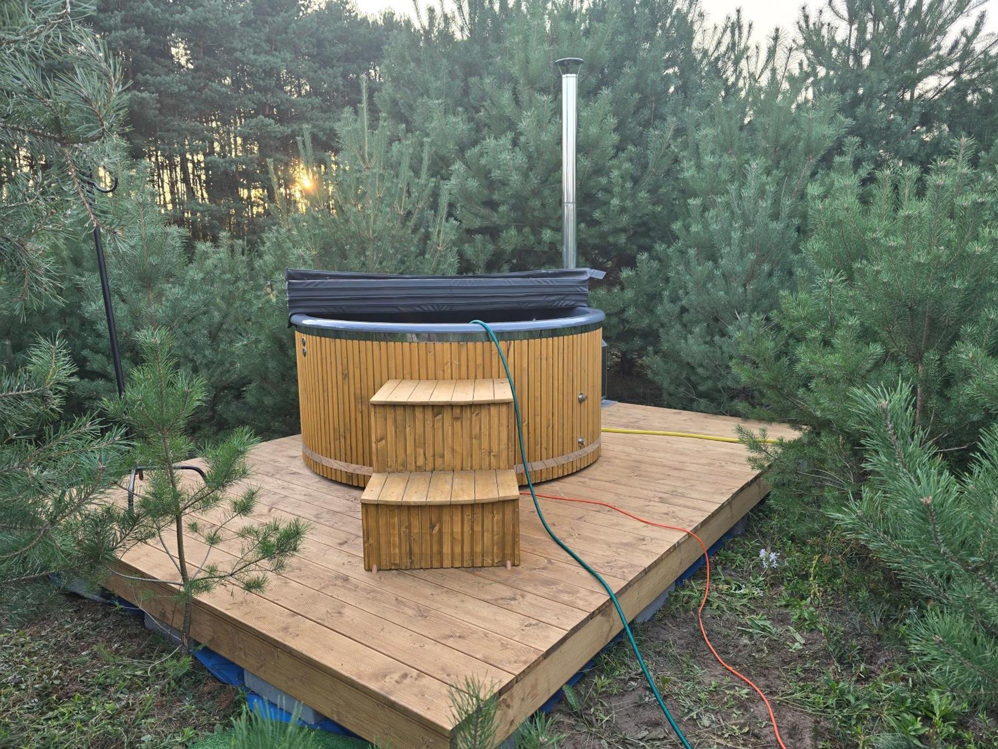 Oaza Swiety Spokoj - Domek Z Balia I Jacuzzi Rzasnik Kültér fotó